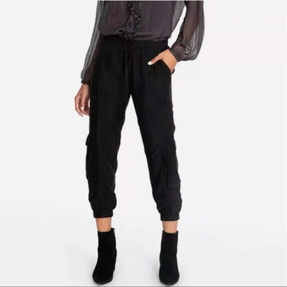 Johnny Was embroidered Dalvik Pants Cargo Pocket Black S